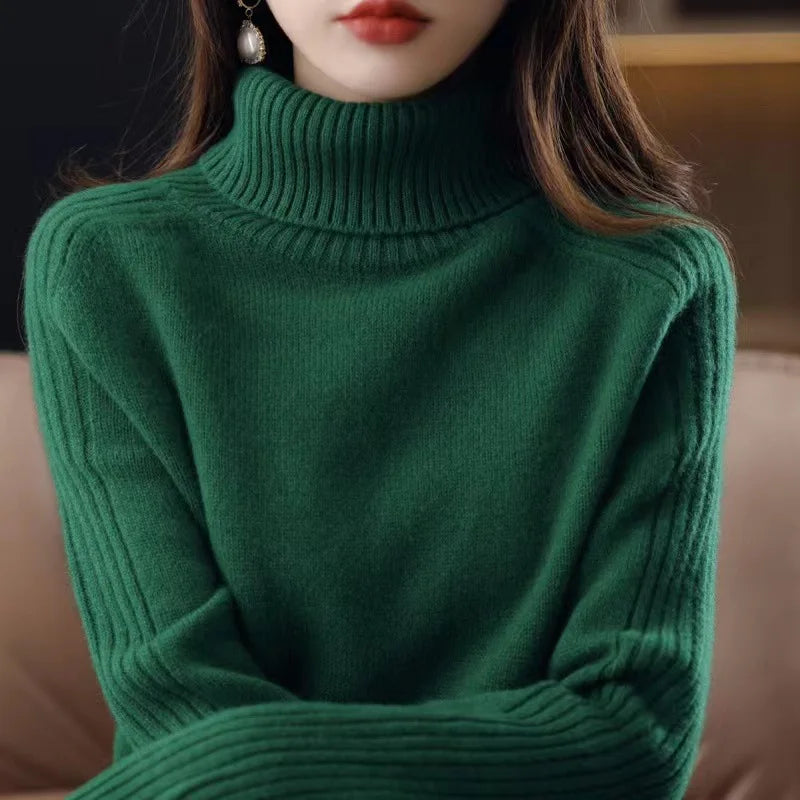 Amelia Ribbed Turtleneck Sweater