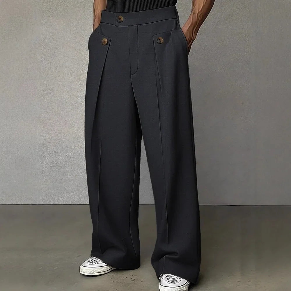 Mathias Button Tab Trousers