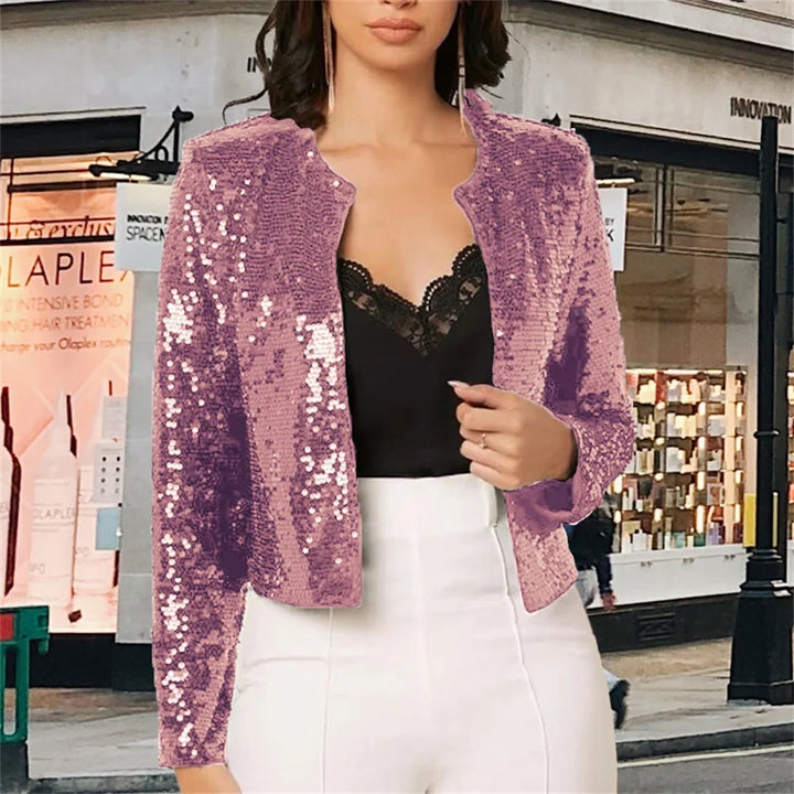 Talise Sequin Crop Jacket