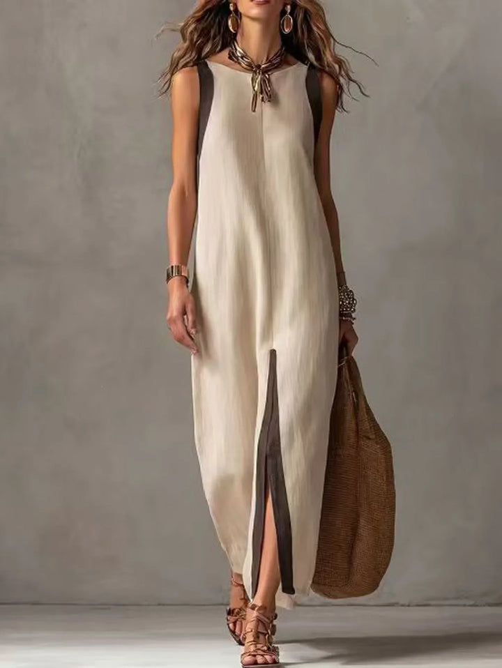 Vivienne Sleeveless Front Slit Maxi Dress