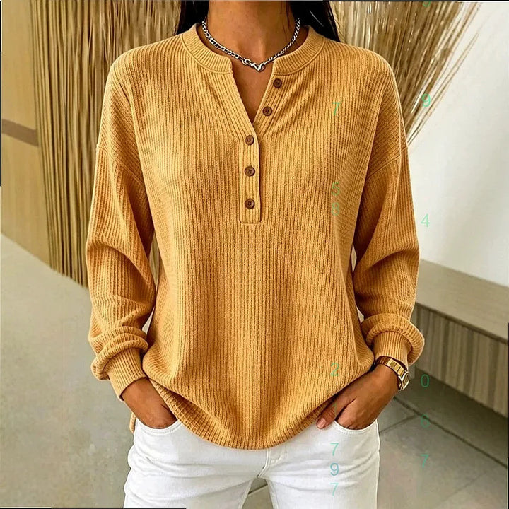 Harlowe Button Placket Henley