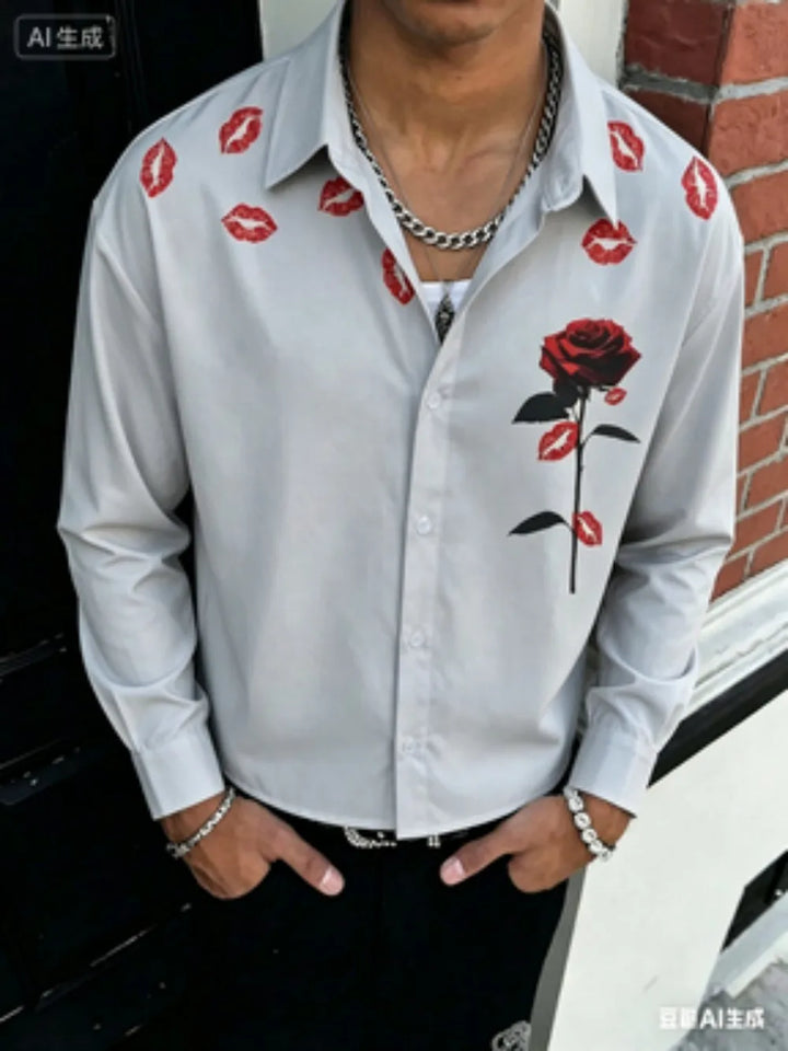 Aaron Graphic Button Front Shirt