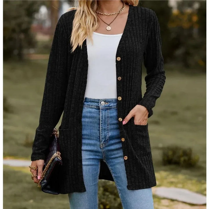 Noelani Ribbed Knit Cardigan