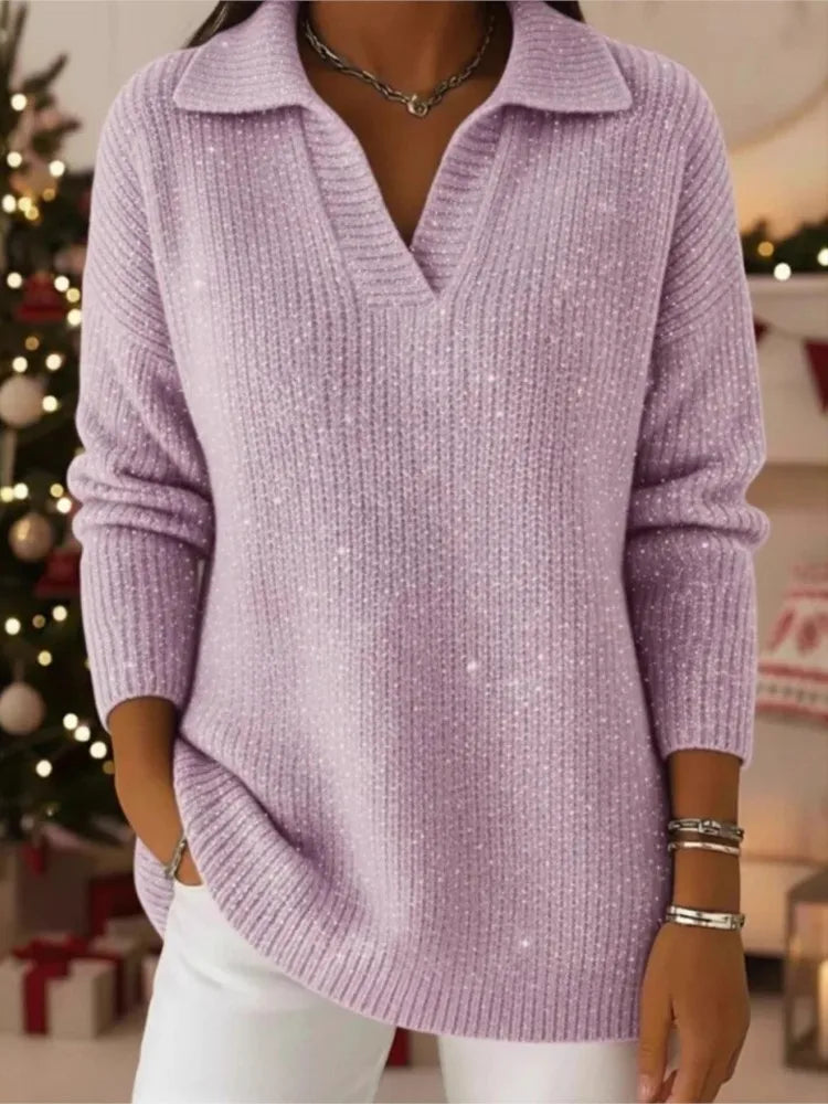 Marina Sequined Pullover Sweater
