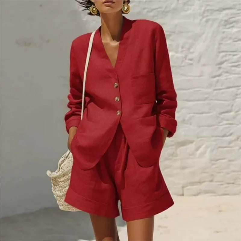 Alaysia Tailored Shorts Set