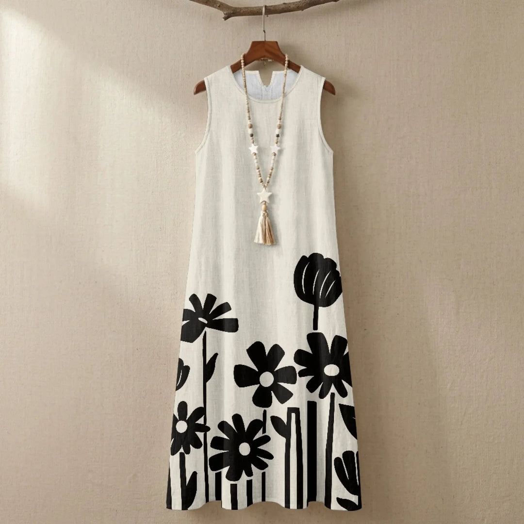 Avielle Floral Print Sleeveless Maxi Dress