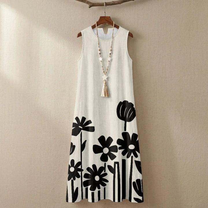 Avielle Floral Print Sleeveless Maxi Dress