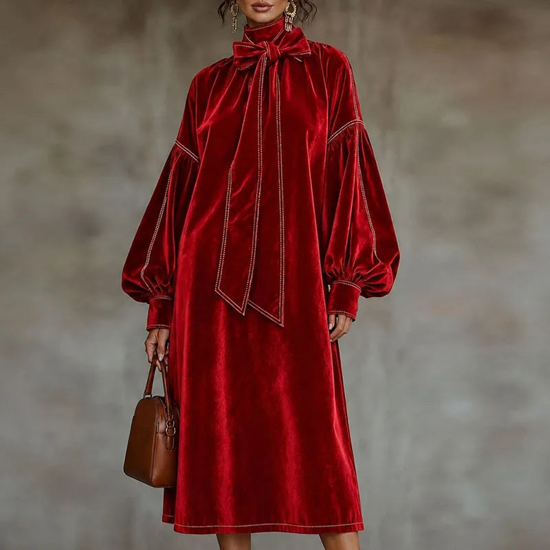 Isabeau Bow Tie Maxi Dress