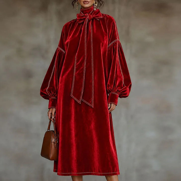Isabeau Bow Tie Maxi Dress