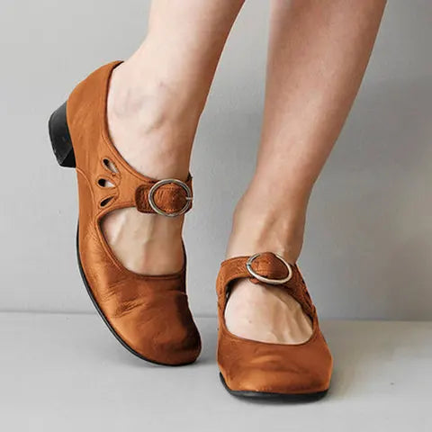 Rosalie Orthopedic Mary Jane Buckle Shoes