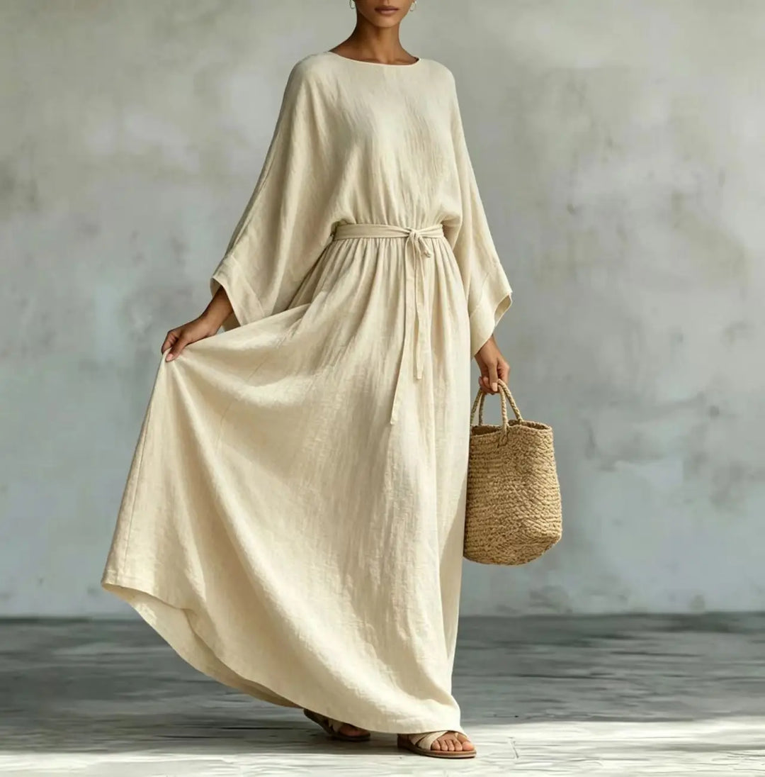Adeline Elegant Draped Maxi Dress