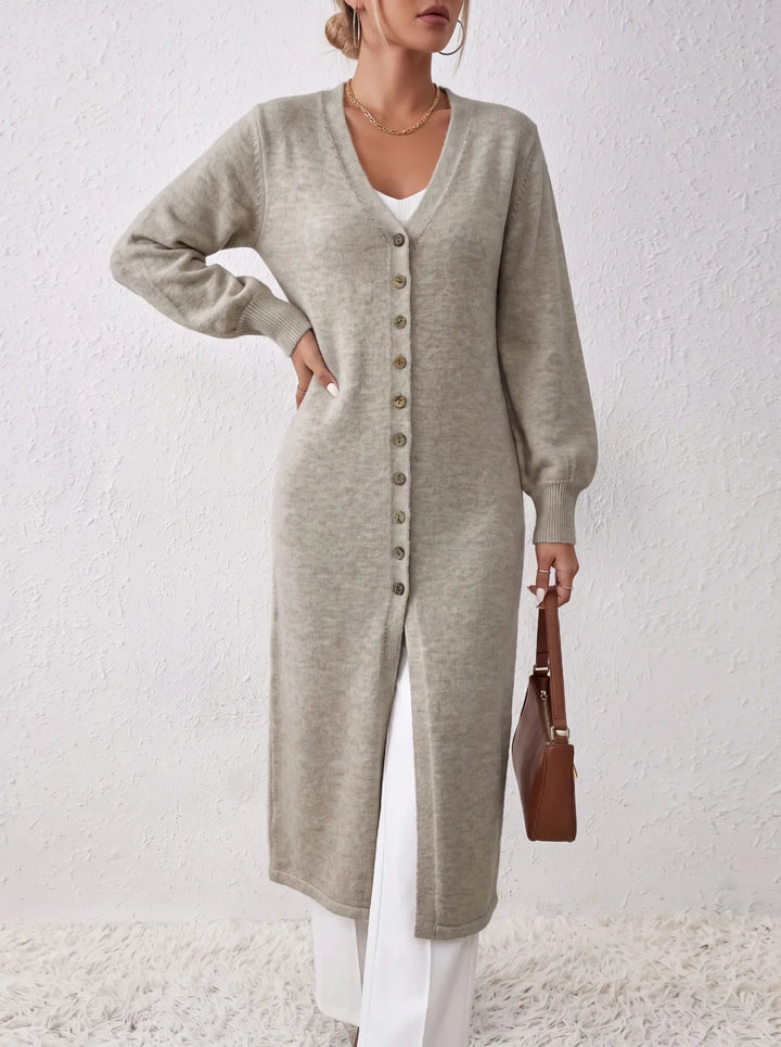 Idris Long Ribbed Cardigan