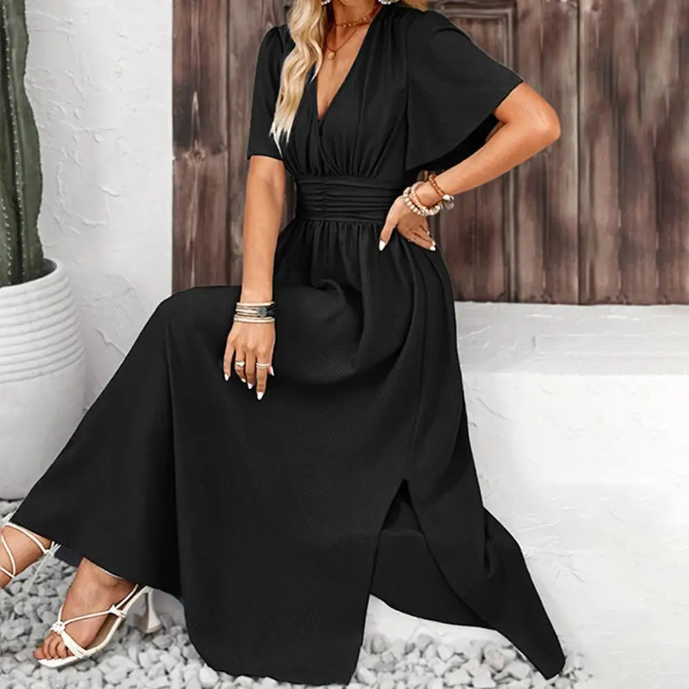 Veronica Short Sleeve Midi Dress