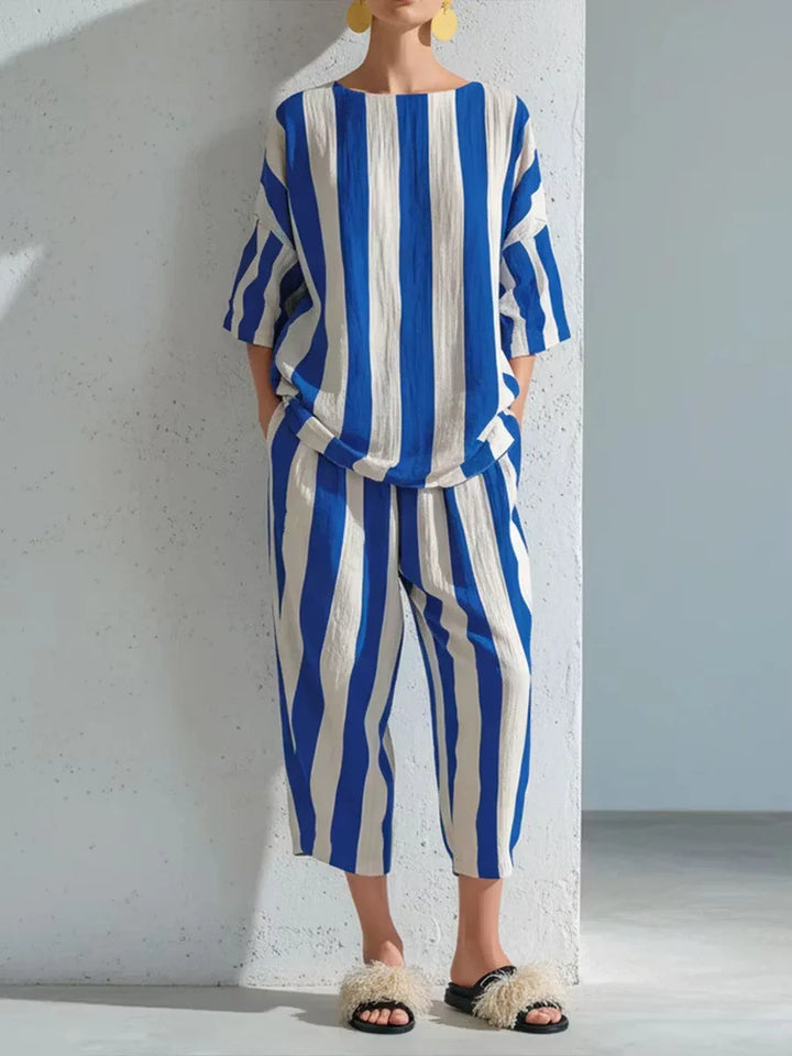Amelia Casual Striped Co-Ord Set