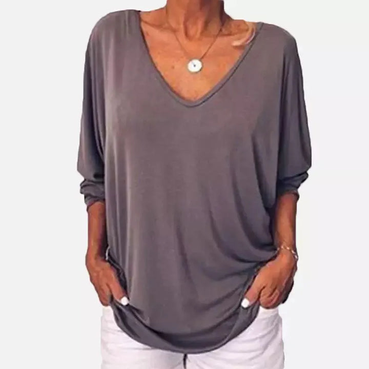 Giselle V-Neck Button Top
