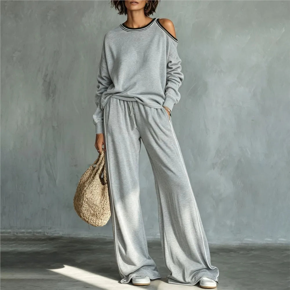 Britney Cold Shoulder Lounge Set
