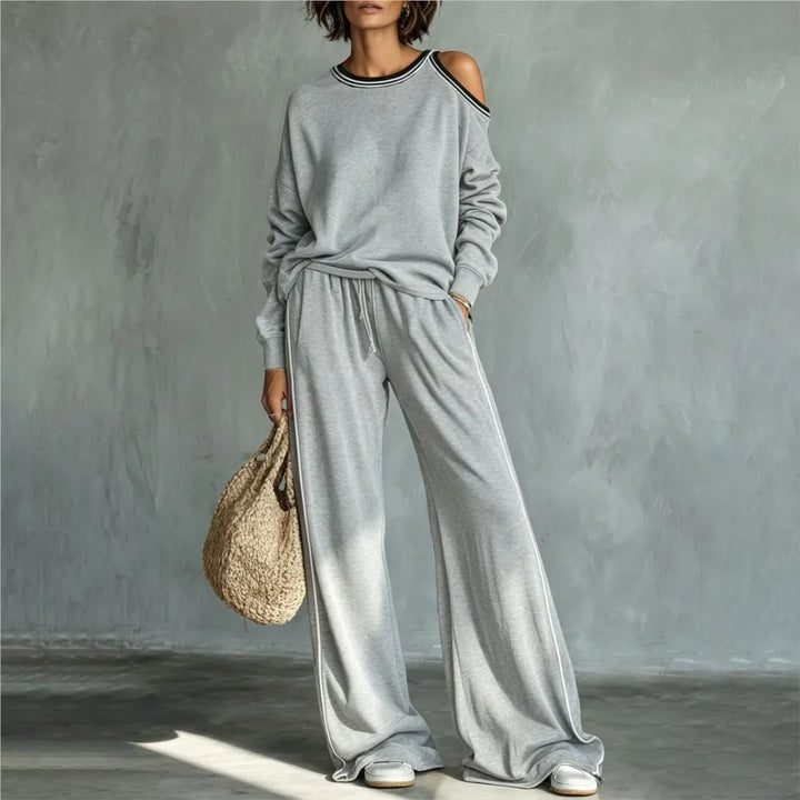 Britney Cold Shoulder Lounge Set