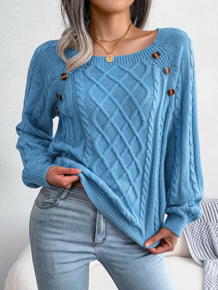 Talia Square Neck Sweater