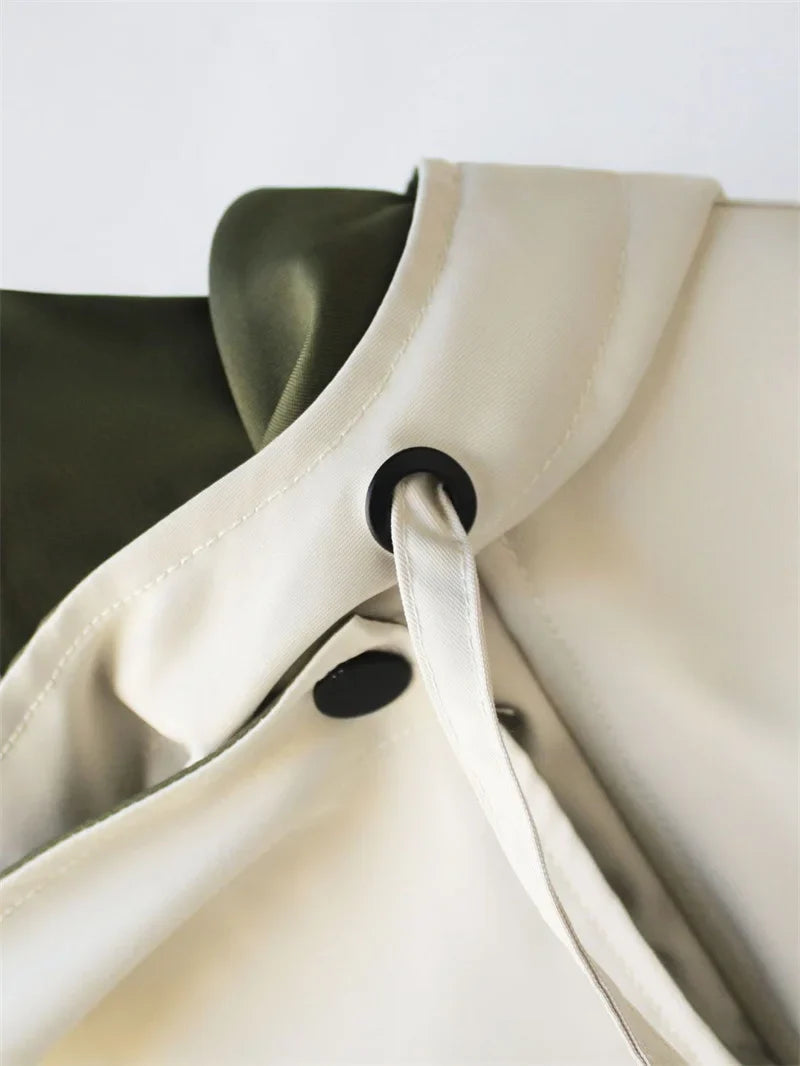 Calliope Contrast Collar Trench