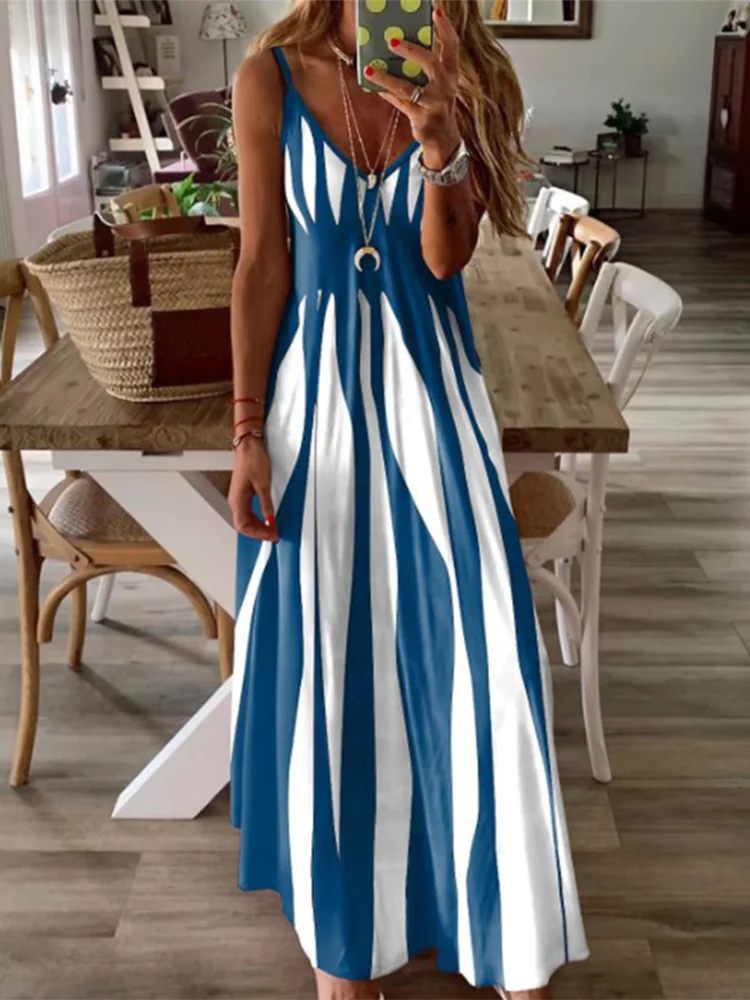 Matilda Relaxed Striped Maxi Dress