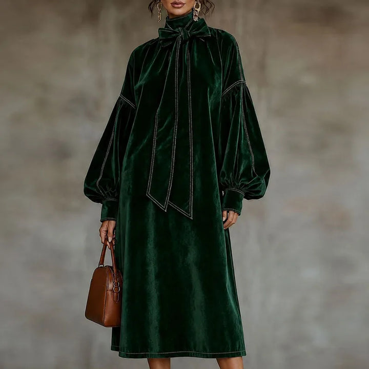 Isabeau Bow Tie Maxi Dress
