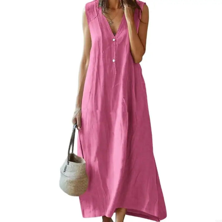 Kennedy Relaxed Linen Maxi Dress
