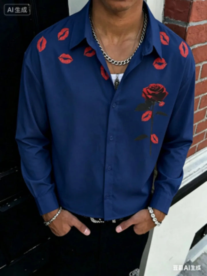 Aaron Graphic Button Front Shirt