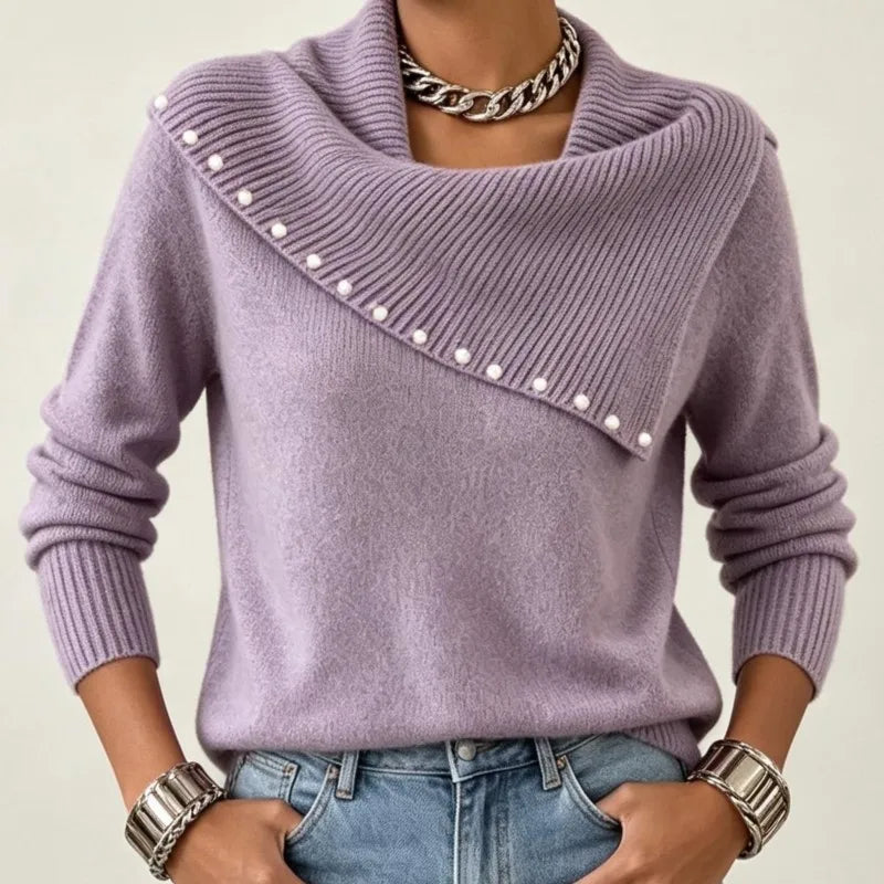 Astrid Scarf Collar Sweater