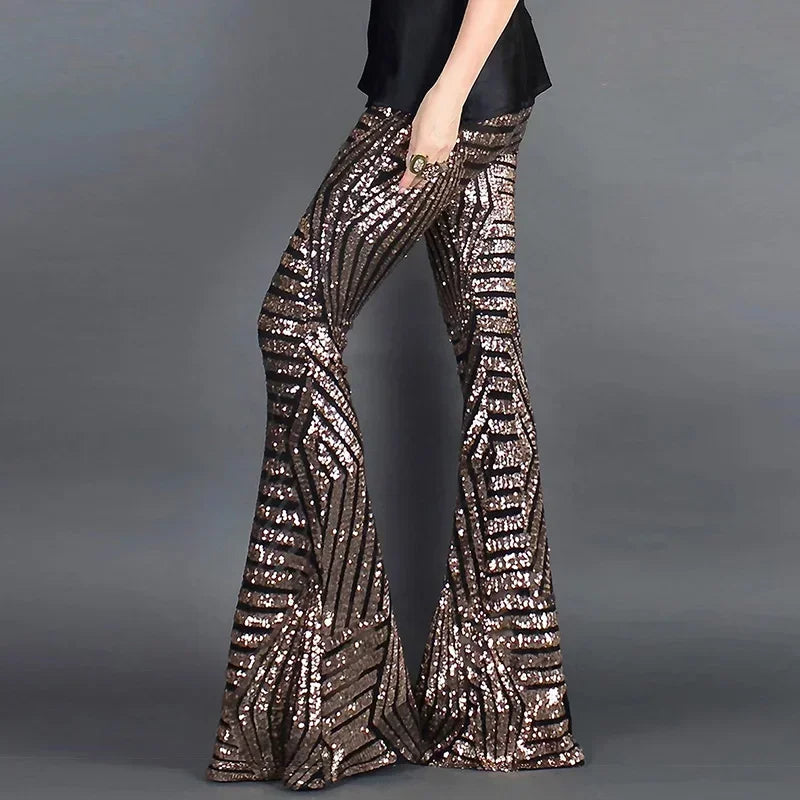 Carly Sequin Flare Pants