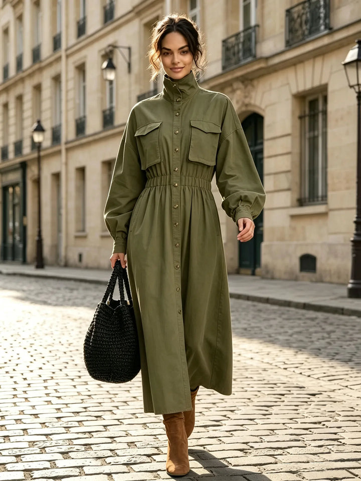 Harriet Flap Pocket Shirt Dress