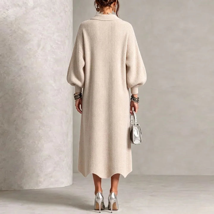 Isadora Button Front Sweater Dress