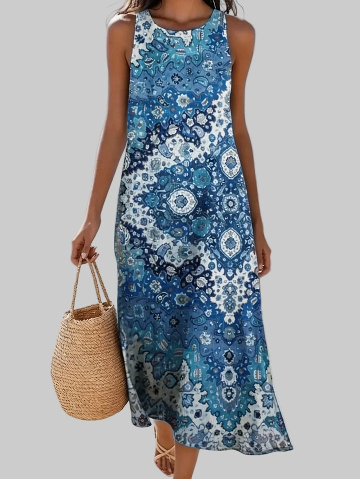 Petraia Bohemian Floral Midi Dress
