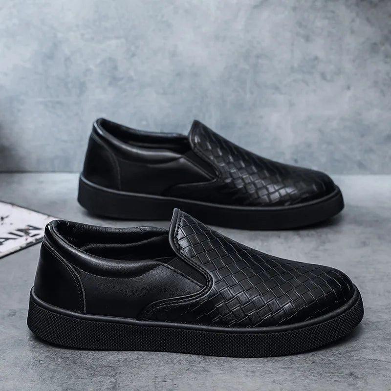 Duncan Leather Slip-On Sneakers