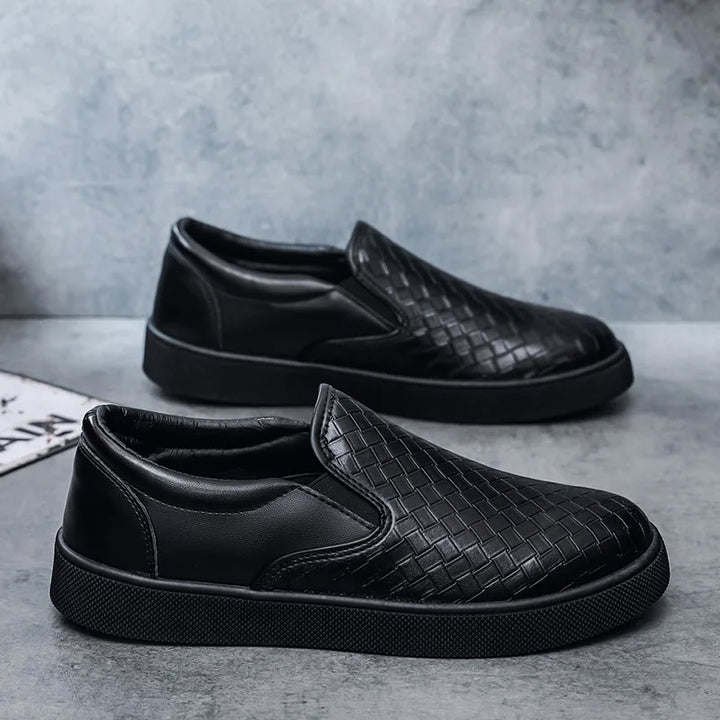 Duncan Leather Slip-On Sneakers