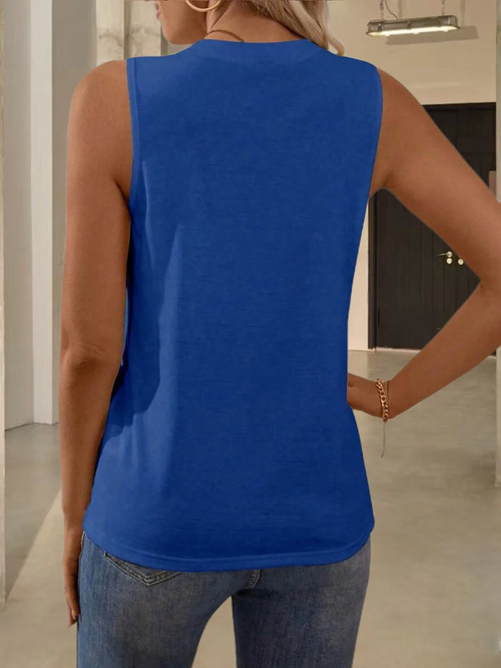 Nisa Pleated Sleeveless Blouse