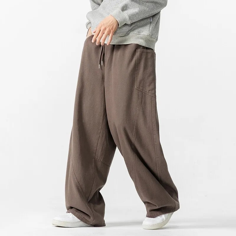 Omari  Relaxed Wide Leg Trousers