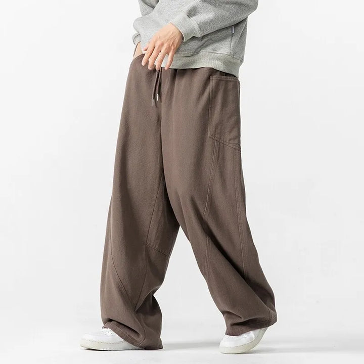 Omari  Relaxed Wide Leg Trousers