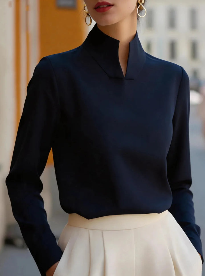Emilee Stand Collar Blouse