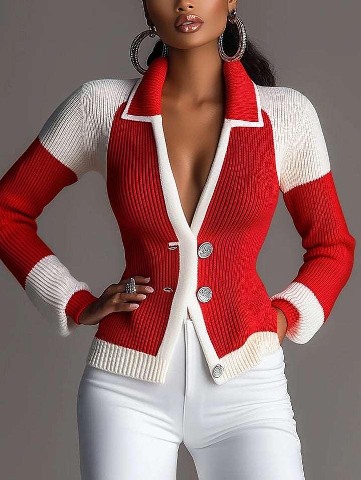 Margot Ribbed Button Cardigan