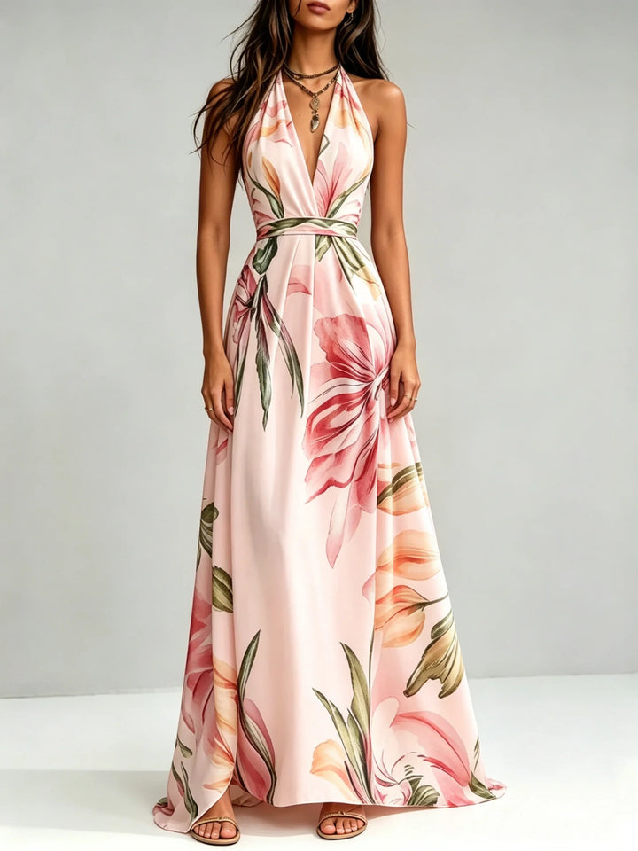 Loraine Floral Maxi Wedding Guest Dress