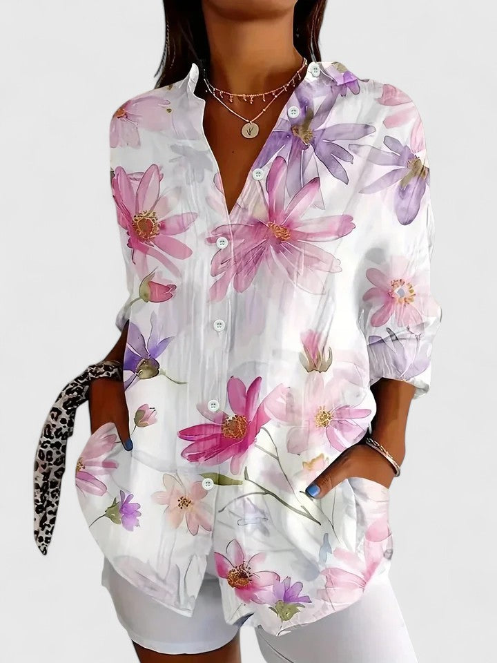 Xaviera Floral Print Blouse