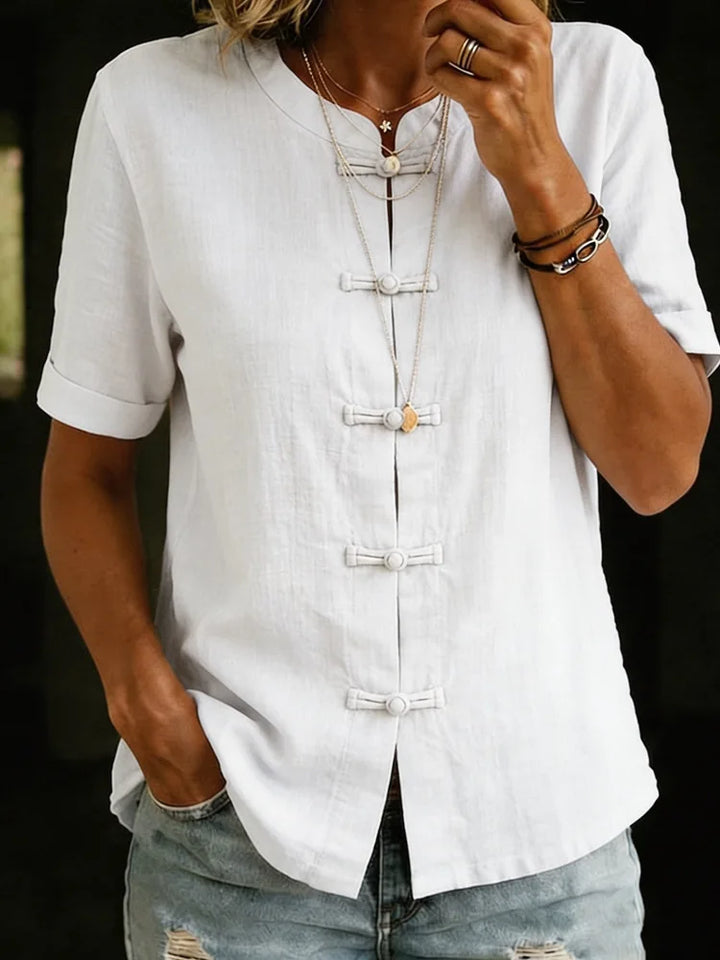 Evelyn Short Sleeve Blouse