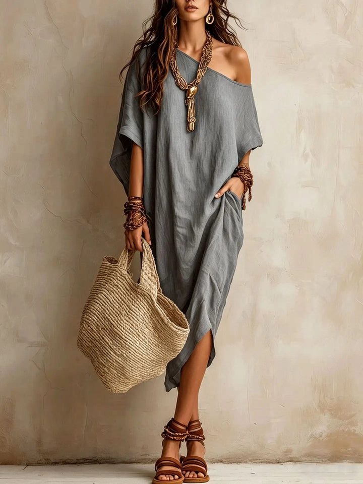 Naomi Batwing Sleeve Midi Dress