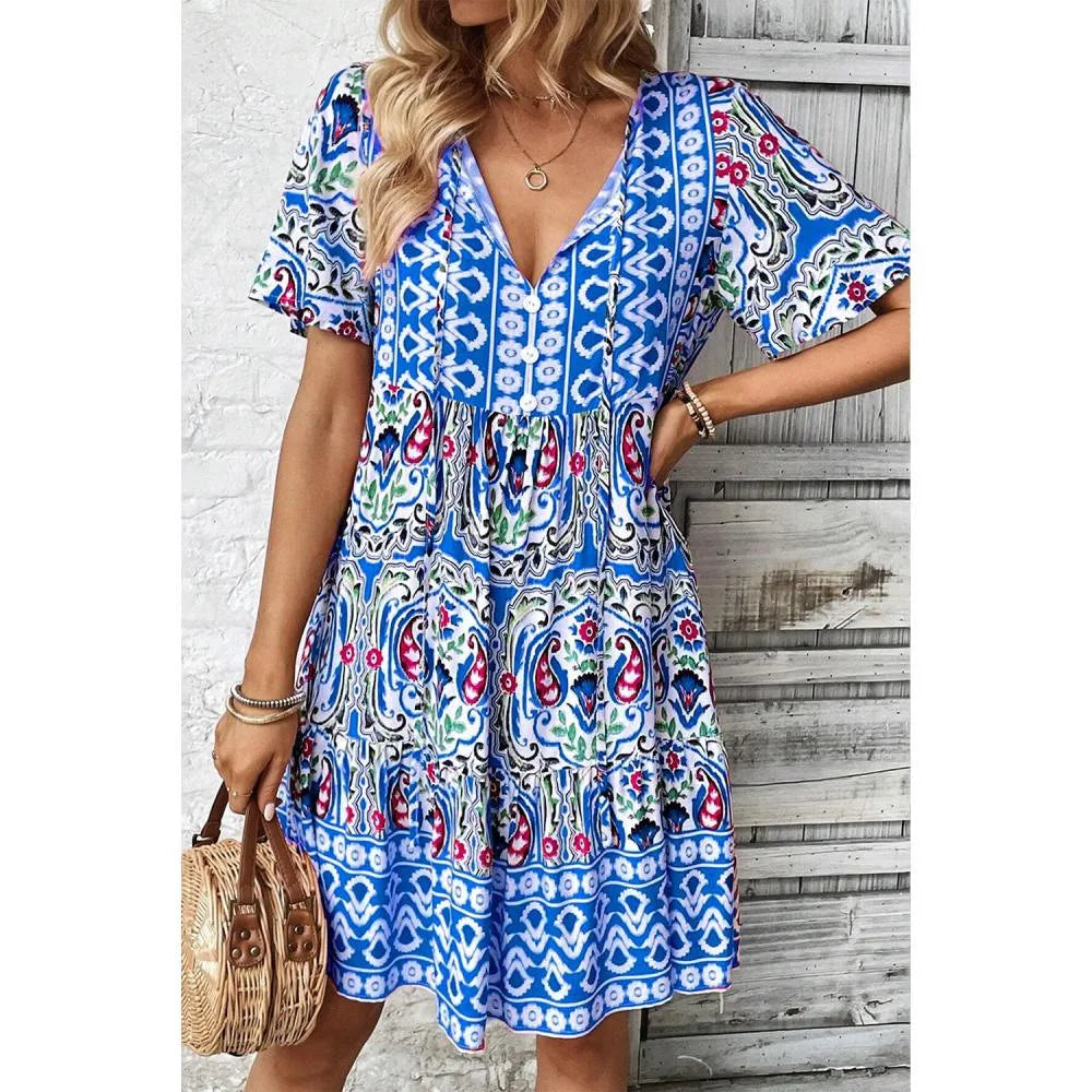 Callie Bohemian Mini Dress