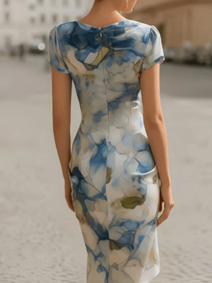 Aleena Cowl Neck Midi Dress