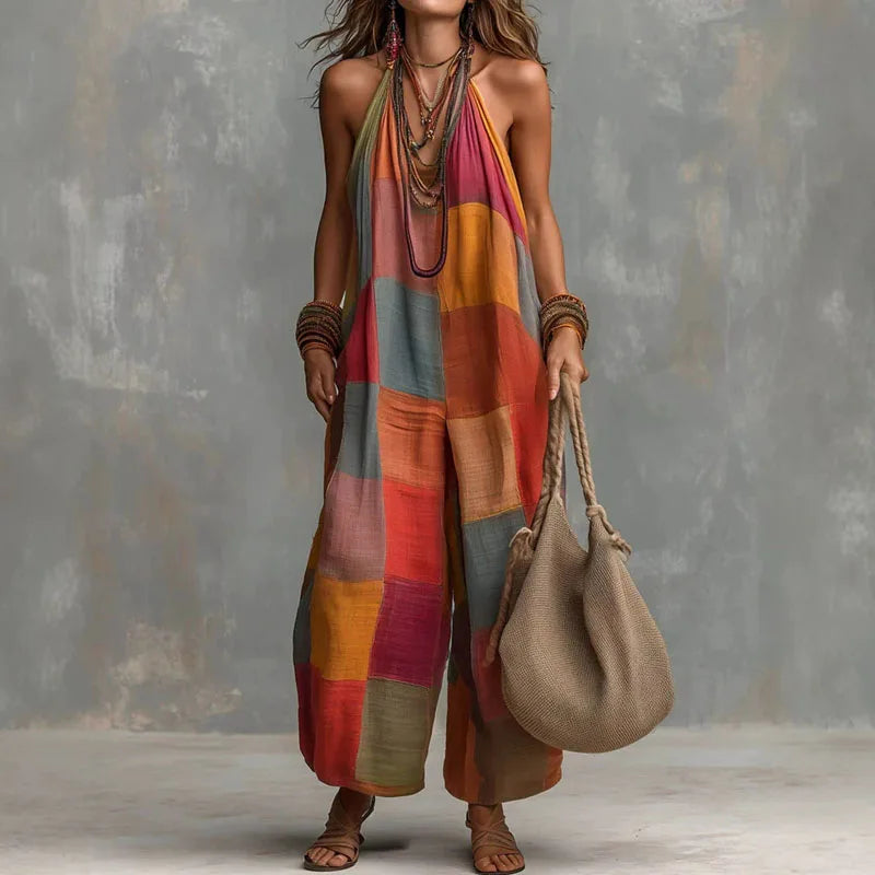 Solana Boho Wide Leg Jumpsuit