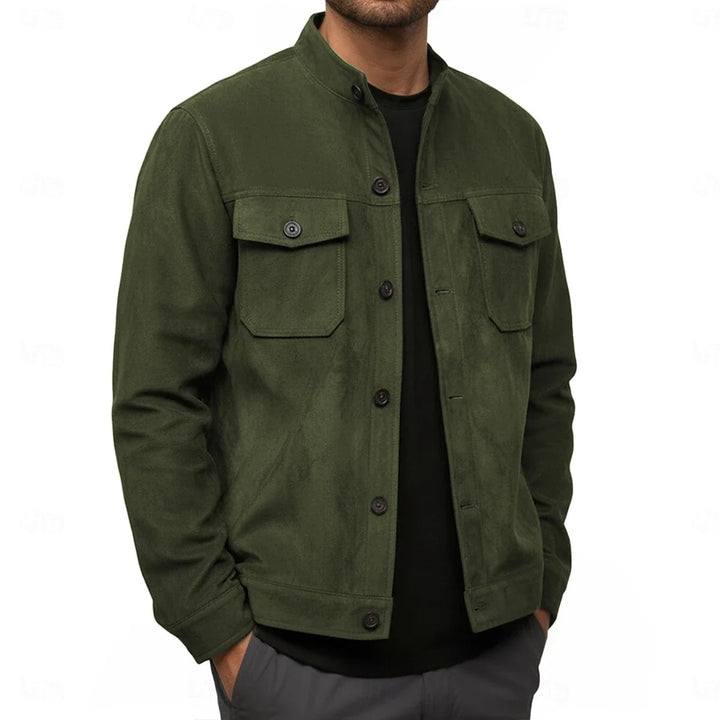 Vance Stand Collar Shirt Jacket