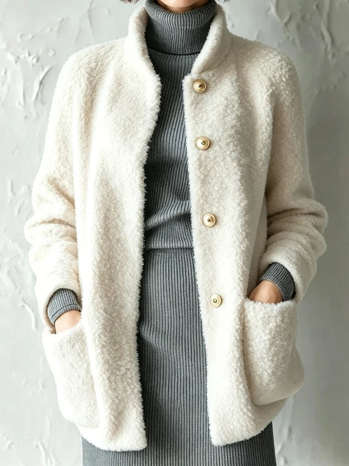 Clio Bouclé Stand Collar Jacket