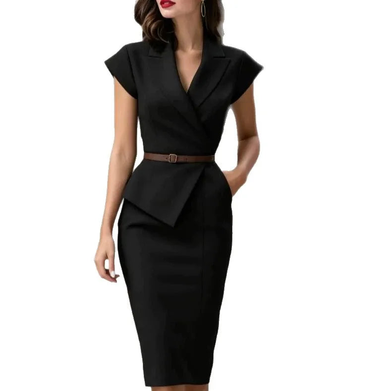Adriana Peplum Sheath Dress