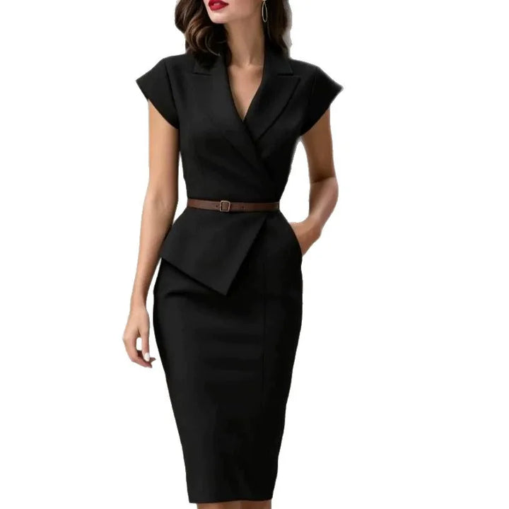 Adriana Peplum Sheath Dress